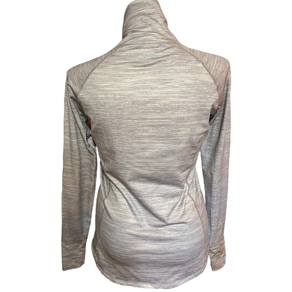 Reebok Running Top Grey Slab Print Long Sleeve Size XL - Picture 2 of 5